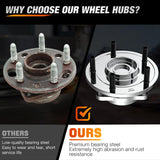 Nilight Rear Wheel Hub and Bearing Assembly for Dodge Grand Caravan 2008 2009 2010 2011 2012, Chrysler Town & Country 2008-2012, VW Routan 2009-2012, 5 Lugs w/ABS-512360 2Pack, view 4