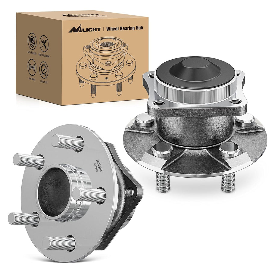 Nilight Rear Wheel Hub and Bearing Assembly for Toyota Corolla 2003 2004 2005 2006 2007 2008, Matrix 2003-2008, Celica 2000-2005 & Pontiac Vibe 2003-2008, FWD 512216-2Pack