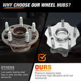 Nilight Rear Wheel Hub Bearing Assembly for Nissan Altima 2007-2014 2015 2016 2017 2018, Murano 2015-2016, Maxima 2009-2019, Pathfinder 2013-2019, Infiniti JX35, FWD 5 Lugs-512388 2Pack, view 4