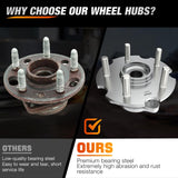 Nilight Rear Wheel Hub Bearing Assembly for Toyota RAV4 2006-2013 2014 2015 2016 2017 2018 4WD, Lexus NX300h 2015-2019, NX200t 2015-2017, NX300 2018-2019 AWD, 5 Lugs-512374 2Pack, view 3