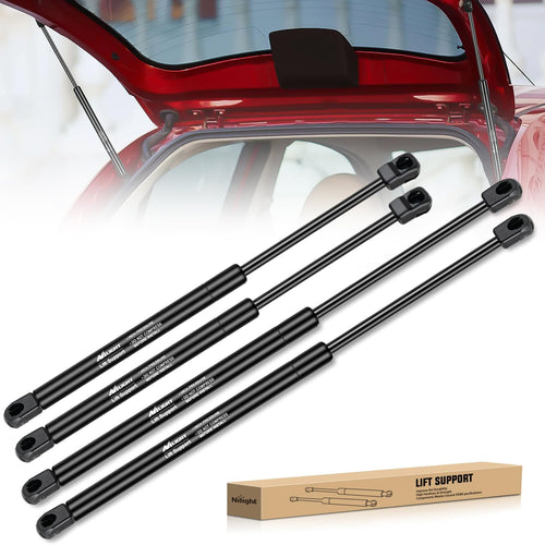 Nilight Rear Window and Tailgate Lift Supports Gas Struts 4185 4557 for Chevrolet Suburban Tahoe GMC Yukon Cadillac Escalade 2000-2005 4PCS Set Rod