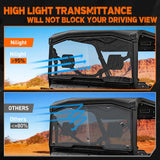 Nilight Rear Window, Clear Polycarbonate UTV Windshield Scratch Resistant For Can-Am Defender HD5 HD8 HD10 MAX 2016 2017 2018 2019 2020 2021 2022 2023 2024, view 3