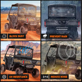 Nilight Rear Window, Clear Polycarbonate UTV Windshield Scratch Resistant For Can-Am Defender HD5 HD8 HD10 MAX 2016 2017 2018 2019 2020 2021 2022 2023 2024, view 6