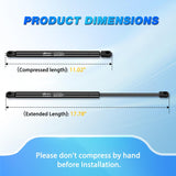 Nilight Rear Window Glass Struts 4365 for Jeep Liberty 2002-2007, Rear Shocks Gas Struts 18 Inch, 2PCS Set Rod, view 4