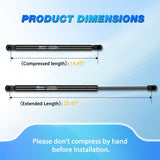 Nilight Rear Window Glass Struts 4761 for Jeep Wrangler YJ 1987-1995, Rear Shocks Gas Struts 26 Inch, 2PCS Set Rod, view 4
