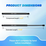 Nilight Rear Window Glass Struts 6260 for Ford Escape 2008-2012, Rear Shocks Gas Struts 18 Inch, 2PCS Set Rod, view 4