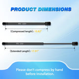 Nilight Rear Window Glass Struts 6649 for Honda Pilot 2009-2015, Rear Shocks Gas Struts 18 Inch, 2PCS Set Rod, view 4