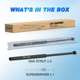 Nilight Rear Window Glass Struts 6678 for Jeep Wrangler 2011-2015, Rear Shocks Gas Struts 20 Inch, 2PCS Set Rod, view 2
