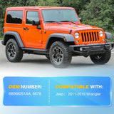 Nilight Rear Window Glass Struts 6678 for Jeep Wrangler 2011-2015, Rear Shocks Gas Struts 20 Inch, 2PCS Set Rod, view 3
