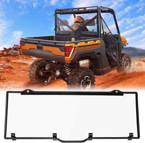 Nilight Rear Window Scratch-Resistant Fit For 2017-2025 Polaris Ranger XP 1000/Crew,2020-2025 Polaris Ranger 1000/ Crew,2013-2019 Polaris Ranger XP 900/ Crew,Clear Polycarbonate UTV Windshield (25% OFF Final Checkout)