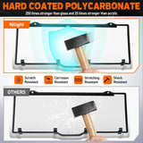 Nilight Rear Window Scratch-Resistant Fit For 2017-2025 Polaris Ranger XP 1000/Crew,2020-2025 Polaris Ranger 1000/ Crew,2013-2019 Polaris Ranger XP 900/ Crew,Clear Polycarbonate UTV Windshield, view 4