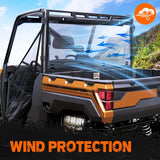 Nilight Rear Window Scratch-Resistant Fit For 2017-2025 Polaris Ranger XP 1000/Crew,2020-2025 Polaris Ranger 1000/ Crew,2013-2019 Polaris Ranger XP 900/ Crew,Clear Polycarbonate UTV Windshield, view 5