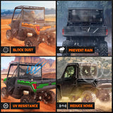 Nilight Rear Window Scratch-Resistant Fit For 2017-2025 Polaris Ranger XP 1000/Crew,2020-2025 Polaris Ranger 1000/ Crew,2013-2019 Polaris Ranger XP 900/ Crew,Clear Polycarbonate UTV Windshield, view 6
