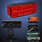Nilight Rectangular LED Trailer Light Kit (Pair), view 2