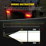 Nilight Rectangular LED Trailer Light Kit (Pair), view 6