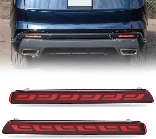 Nilight Red Lens Rear Bumper Tail Light for 2023-2024 Honda CR-V | LED Reflector Rear Bumper Lamps Brake Turn Signal Sequential Flashing Driving Taillights Replacement