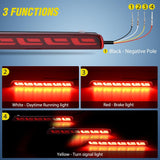 Nilight Red Lens Rear Bumper Tail Light for 2023-2024 Honda CR-V | LED Reflector Rear Bumper Lamps Brake Turn Signal Sequential Flashing Driving Taillights Replacement, view 3