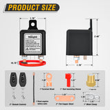 Nilight Remote Battery Disconnect Switch 12V 250A Car Anti-Theft Kill Switches Upgrade Prevent Power Drain with Wireless Remote Control Relay Fobs Black Negative Cable for Auto Truck RV Boat, view 2