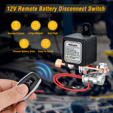 Nilight Remote Battery Disconnect Switch 12V 250A Car Anti-Theft Kill Switches Upgrade Prevent Power Drain with Wireless Remote Control Relay Fobs for Auto Truck RV Boat, view 3
