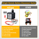 Nilight Remote Battery Disconnect Switch 12V 250A Car Anti-Theft Kill Switches Upgrade Prevent Power Drain with Wireless Remote Control Relay Fobs for Auto Truck RV Boat, view 6