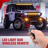 Nilight Remote Wiring Harness for LED Light Bar Wireless Strobe Flash Work Driving Lights 12V 15A 16AWG Controller 5PIN Switch Waterproof Power Relay Blade Fuse-2 Leads, view 2