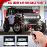 Nilight Remote Wiring Harness for LED Light Bar Wireless Strobe Flash Work Driving Lights 12V 20A 14AWG Controller 5PIN Switch Waterproof Power Relay Blade Fuse-1 Lead, view 2