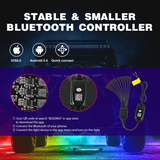 Nilight RGB LED Rock Lights Kit 10 Pods Underglow Multicolor Neon Pod with Remote & Bluetooth App Control DIY Flashing Music Mode Wheel Well Light for Truck ATV UTV RZR SUV, view 3