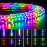 Nilight RGB LED Whip Light 1PC 2FT Spiral Antenna Whips | APP and Remote Control with DIY Chasing Patterns Turn Signal Brake Reverse Functions and Spring Base for ATV UTV Jeep, view 2
