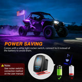 Nilight RGB LED Whip Light 1PC 3FT Spiral Antenna Whips | APP and Remote Control with DIY Chasing Patterns Brake Reverse Functions and Spring Base for ATV UTV RZR Can Am and Jeep, view 6