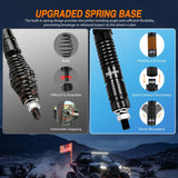 Nilight RGB LED Whip Light 1PC 4FT Spiral Antenna Whips | APP and Remote Control with DIY Chasing Patterns Brake Reverse Functions and Spring Base for ATV UTV RZR Can Am and Jeep, view 5
