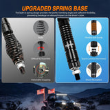 Nilight RGB LED Whip Light 2PCS 4FT Spiral Antenna Whips | APP and Remote Control with DIY Chasing Patterns Turn Signal Brake Reverse Functions and Spring Base for ATV UTV RZR and Jeep, view 5