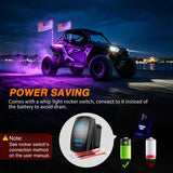 Nilight RGB LED Whip Light 2PCS 4FT Spiral Antenna Whips | APP and Remote Control with DIY Chasing Patterns Turn Signal Brake Reverse Functions and Spring Base for ATV UTV RZR and Jeep, view 6