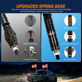 Nilight RGB LED Whip Light 2PCS 6FT Spiral Antenna Whips | APP and Remote Control with DIY Chasing Patterns Turn Signal Brake Reverse Functions and Spring Base for ATV UTV RZR and Jeep, view 5