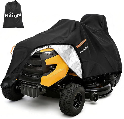 Nilight Riding Lawn Mower Cover 72 Inch, Waterproof Lawn Mower Cover | Fits Mowers up to 72 InchL x 44 InchW x 43 InchH, 420D Heavy Duty Fabric, All-weather & UV Protection