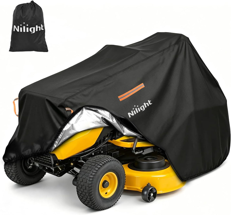 Nilight Riding Lawn Mower Cover 76 Inch, Waterproof Lawn Mower Cover | Fits Mowers up to 76 InchL x 48 InchW x 47 InchH, 420D Heavy Duty Fabric, All-weather & UV Protection