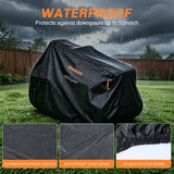 Nilight Riding Lawn Mower Cover 76 Inch, Waterproof Lawn Mower Cover | Fits Mowers up to 76 InchL x 48 InchW x 47 InchH, 420D Heavy Duty Fabric, All-weather & UV Protection, view 4