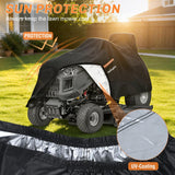 Nilight Riding Lawn Mower Cover 98 Inch, Waterproof Lawn Mower Cover | Fits Mowers up to 98 InchL x 36 InchW x 43 InchH, 420D Heavy Duty Fabric, All-weather & UV Protection, view 5