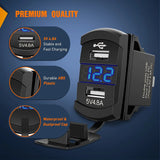 Nilight Rocker Switch Style Dual USB Charger LED Voltmeter, view 3