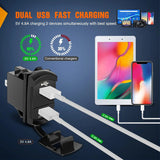 Nilight Rocker Switch Style Dual USB Charger LED Voltmeter, view 5