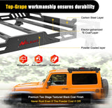 Nilight Roof Rack Cargo Basket with LED Light Bar Compatible with 2007-2026 Wrangler JK JL Unlimited & Gladiator JT 4 Door Hardtop, JKU JLU Luggage Rooftop Storage Carrier, view 3