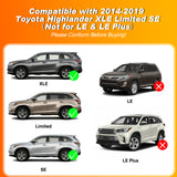 Nilight 2014 2015 2016 2017 2018 2019 Toyota Highlander XLE Limited SE Aluminum Heavy Duty Roof Rack Cross Bars, view 3
