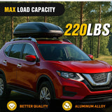 Nilight Roof Rack Cross Bars Compatible with 2014-2020 Nissan Rogue with Factory Side Rails, 220LBS Adjustable Aluminum Less Wind Noise Car Crossbars for Cargo Carrier Luggage Box Kayak Tent Snowboard, view 5
