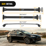 Nilight Roof Rack Cross Bars Fit for Subaru Forester 2014 2015 16 17 18 19 20 21 22 2023 Aluminum Heavy Duty Rails Crossbars with Rubber Pad for Rooftop Cargo Carrier Kayak(Only Fit Raised Side Rails), view 4