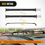 Nilight Roof Rack Cross Bars Compatible with 2018 19 20 2021 Chevy Traverse with Factory Side Rails,Adjustable Aluminum Less Wind Noise Car Crossbars for Cargo Carrier Luggage Box Kayak Tent Snowboard, view 3