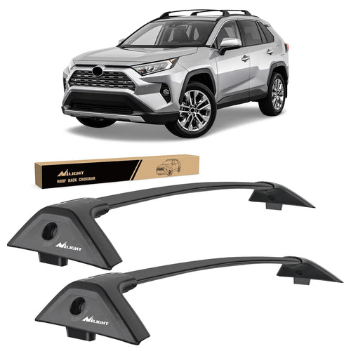 Nilight Roof Rack Cross Bars Fit for Toyota RAV4 2019-2023 Rails Crossbars | for RAV4 2019 20 21 22 2023 Aluminum Crossbars w Anti-Theft Lock for Rooftop Cargo Luggage (NOT for Adventure/ TRD Off-Road)
