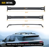 Nilight Roof Rack Cross Bars Compatible with 2023 2024 Chevrolet Chevy Trax 2RS ACTIV LT with Side Rails, Adjustable Aluminum Less Wind Noise Car Crossbars for Cargo Carrier Luggage Kayak Snowboard, view 3