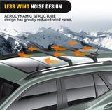 Nilight Roof Rack Cross Bars Compatible with 2023 2024 Chevrolet Chevy Trax 2RS ACTIV LT with Side Rails, Adjustable Aluminum Less Wind Noise Car Crossbars for Cargo Carrier Luggage Kayak Snowboard, view 6