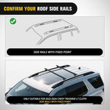 Nilight Roof Rack Cross Bars Compatible with Chevrolet Chevy Traverse 2022 2023 2024 with Side Rails, Adjustable Aluminum Less Wind Noise Car Crossbars for Cargo Carrier Luggage Kayak Tent Snowboard, view 4