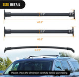 Nilight Roof Rack Cross Bars Compatible with Ford Expedition 2018 19 20 21 2022 with Side Rails, Adjustable Aluminum Less Wind Noise Car Crossbars for Cargo Carrier Luggage Box Kayak Tent Snowboard, view 3