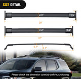 Nilight Roof Rack Cross Bars Compatible with GMC Acadia 2017 18 19 20 21 22 2023 with Side Rails, Adjustable Aluminum Less Wind Noise Car Crossbars for Cargo Carrier Luggage Box Kayak Tent Snowboard, view 3
